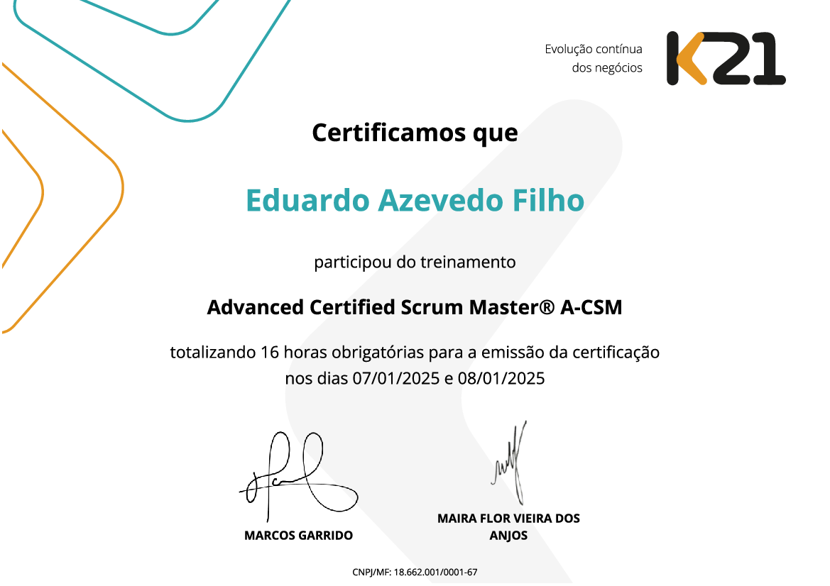 Certificado K21